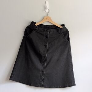 Uniqlo Jean Buttoned Skirt